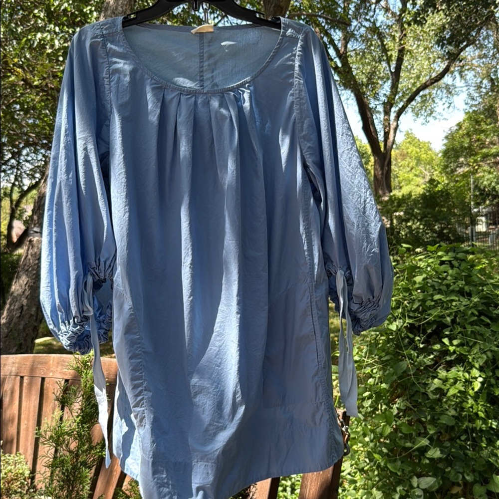 Lake pajama morning dress in bluebell.   Medium.   EUC - Picture 4 of 7